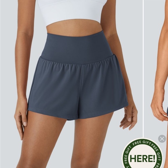 Halara - SoftlyZero™ Airy Super High Waisted Cool Touch Yoga Shorts with Pockets - Picture 1 of 11